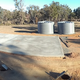 Main shed slab with new tanks...apron slab in the foreground still to be formed